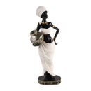 Beige Sculpture Statue Resin Lady 30 cm