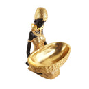 Gold Sculpture Statue Resin Lady 16*22cm