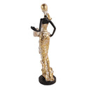 Gold Sculpture Statue Resin Lady 28 cm
