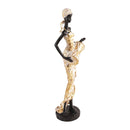 Gold Sculpture Statue Resin Lady 28 cm
