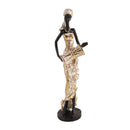 Gold Sculpture Statue Resin Lady 28 cm
