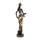 Black Sculpture Statue Resin Lady 28 cm