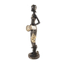 Black Sculpture Statue Resin Lady 40 cm