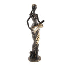 Black Sculpture Statue Resin Lady 40 cm
