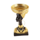 Gold Sculpture Statue Resin Lady 17*35cm