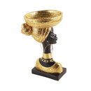 Gold Sculpture Statue Resin Lady 17*35cm