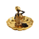 Gold Sculpture Statue Resin Lady 14*13 cm