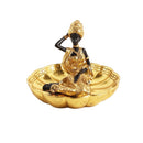 Gold Sculpture Statue Resin Lady 14*13 cm