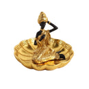 Gold Sculpture Statue Resin Lady 14*13 cm