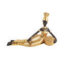 Gold Sculpture Statue Resin Lady 22*12cm