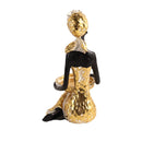 Gold Sculpture Statue Resin Lady 24cm