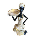 Gold Sculpture Statue Resin Lady 25cm