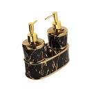 Ceramic Brown Soap Dispenser Set/2 Pcs 20*20 cm