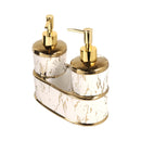 Ceramic White Soap Dispenser Set/2 Pcs 20*20 cm
