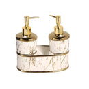Ceramic White Soap Dispenser Set/2 Pcs 20*20 cm