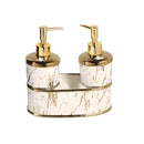 Ceramic White Soap Dispenser Set/2 Pcs 20*20 cm