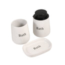 Ceramic Toothbrush Holder Soap Dispenser Set/3 Pcs 13 cm