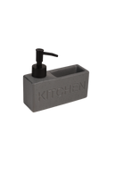 Ceramic Kitchen Soap Dispenser Sponge Holder 15.5*14 cm