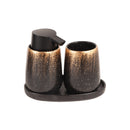 Ceramic Toothbrush Holder Soap Dispenser Set/3 Pcs 19*13 cm
