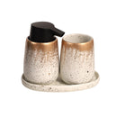 Ceramic Toothbrush Holder Soap Dispenser Set/3 Pcs 19*13 cm