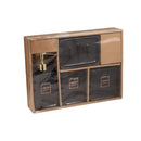 Ceramic Black Bathroom Accessories Set/4 Pcs 9*12/12*11/15*10/19 cm