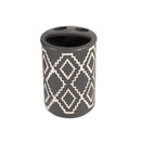 Ceramic Grey Bathroom Accessories Set/4 Pcs 7.5*10(2pcs)/13*8.5/19.5 cm