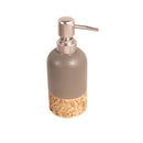 Ceramic Brown Bathroom Accessories Set/4 Pcs 7*10(2pcs)/12*8/17 cm