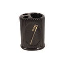 Ceramic Black Bathroom Accessories Set/4 Pcs 12*8.5/10.5*7.5*6(2pcs)/16.5 cm