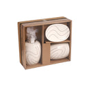 Ceramic Abstract Bathroom Accessories Set/4 Pcs 11.5*8/10*7.8/16.5 cm