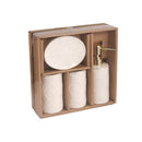 Ceramic Abstract Bathroom Accessories Set/4 Pcs 12*9/7*11(2pcs)18 cm