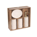 Ceramic Abstract Bathroom Accessories Set/4 Pcs 12*9/7*11(2pcs)18 cm