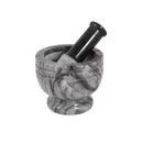 Marble Stone Garlic Mortar Pestle Set 14.5*12.5 cm