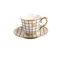 Ceramic Coffee Cup & Saucer Set/6 Pcs 90cc/11 cm