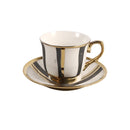 Ceramic Coffee Cup & Saucer Set/6 Pcs 90cc/11 cm