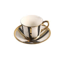 Ceramic Coffee Cup & Saucer Set/6 Pcs 90cc/11 cm