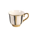 Ceramic Coffee Cup & Saucer Set/6 Pcs 90cc/11 cm