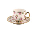 Ceramic Coffee Cup & Saucer Set/6 Pcs 90cc/11 cm