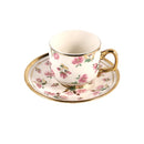 Ceramic Coffee Cup & Saucer Set/6 Pcs 90cc/11 cm