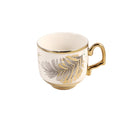 Ceramic Coffee Cup & Saucer Set/6 Pcs 90cc/11 cm