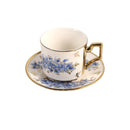 Ceramic Coffee Cup & Saucer Set/6 Pcs 100cc/11 cm