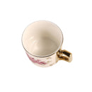 Ceramic Coffee Cup & Saucer Set/6 Pcs 100cc/11 cm