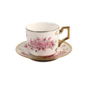 Ceramic Coffee Cup & Saucer Set/6 Pcs 100cc/11 cm