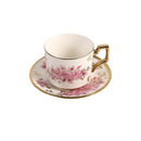 Ceramic Coffee Cup & Saucer Set/6 Pcs 100cc/11 cm