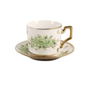Ceramic Coffee Cup & Saucer Set/6 Pcs 100cc/11 cm