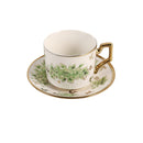 Ceramic Coffee Cup & Saucer Set/6 Pcs 100cc/11 cm