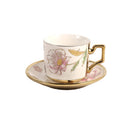 Ceramic Coffee Cup & Saucer Set/6 Pcs 100cc/11 cm