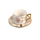 Ceramic Coffee Cup & Saucer Set/6 Pcs 100cc/11 cm