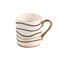Ceramic Coffee Cup & Saucer Set/6 Pcs 90cc/11 cm