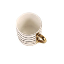Ceramic Coffee Cup & Saucer Set/6 Pcs 90cc/11 cm