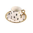 Ceramic Coffee Cup & Saucer Set/6 Pcs 90cc/11 cm
